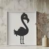 Artistic Flamingo DXF