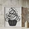 Free Cupcake Vector Drawing