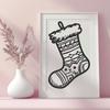 Free Stocking - Cricut PNG