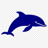 Beautiful Dolphin - Laser Cutter PNG