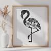 Flamingo Vector Craft File In SVG, PNG, PDF And DXF File Formats