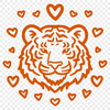 Free Unique Tiger Template PDF - Commercial Use