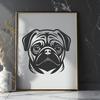 Pug SVG, PNG, PDF And DXF Files