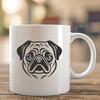 Creative Pug SVG, PNG, PDF And DXF Files