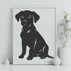 Sitting Labrador Retriever DXFs - Free Commercial Use