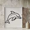 Beautiful Dolphin In DXF Format - Free Download