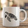 Stunning Sea Turtle - Procreate SVG