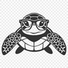 Stunning Sea Turtle SVG - Free Commercial Use Download