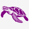 Sea Turtle Vector Drawing In PDF File Format For Free Download