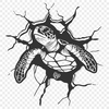 Creative Sea Turtle DXF - For Laser Engraver Project