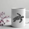 Sea Turtle Artwork In SVG, PNG, PDF And DXF Formats