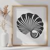 Seashell Vector Drawing In PNG & SVG - Free Digital Download