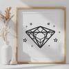 Beautiful Diamond - SVG Format