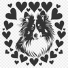 Free Creative Shetland Sheepdog Artwork