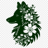 Floral Shetland Sheepdog In PNG Format - Free Download