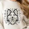 Artistic Shetland Sheepdog - Craft PNG