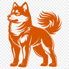 Stunning Standing Shiba Inu SVG