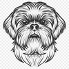 Artistic Shih Tzu Digital Artwork