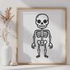 Standing Skeleton Vector Art - Free PDF