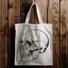 Gothic Skull Illustration Vector illustration of a skull, suitable for tattoo design, clip art, or Cricut cutting machine projects.