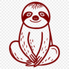 Beautiful Sloth DXFs - Free Download