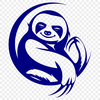 Beautiful Sloth - Sublimation DXF Free Download