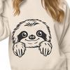 Free Peeking Sloth - DXF