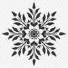 Free Unique Snowflake Stencil