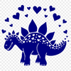 Dinosaur Clipart In SVG, PNG, PDF And DXF Formats