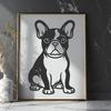 French Bulldog In DXFs - Free Commercial Use License