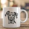 Great Dane Drawing In SVG, PNG, PDF And DXF File Formats