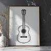 Guitar Vector Craft File In SVG, PNG, PDF And DXF File Formats