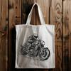 Artistic Motorbike Vector Drawing