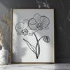 Orchid Digital Art In SVG File Format For Free Download