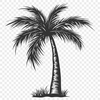 Palm Tree Printable Artwork In SVG, PNG, PDF And DXF Formats