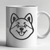 Creative Shiba Inu - Glowforge PNG