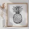 Artistic Pineapple In DXF Format