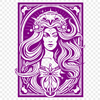 Tarot Card Stencil In PNG & SVG - Free Digital Download