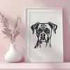 Beautiful Boxer - Pet SVG