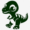 Dinosaur Vector Art In SVG, PNG, PDF And DXF File Formats