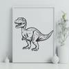 Creative T Rex In PDF & PNG