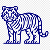 Standing Tiger Printable Artwork - PNG Free Download