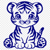 Free Unique Tiger Vector Drawing