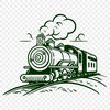 Free Unique Train Vector Illustration