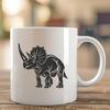 Triceratops In SVG, PNG, PDF And DXF Formats