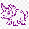 Free Unique Triceratops Digital Art