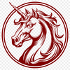 Unicorn Vector Drawing In SVG, PNG, PDF And DXF Formats