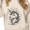 Artistic Unicorn Digital Drawing - Free DXF