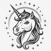 Free Unique Unicorn Vector Drawing