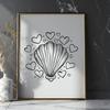 Artistic Seashell In PDF Free Commercial Use Download